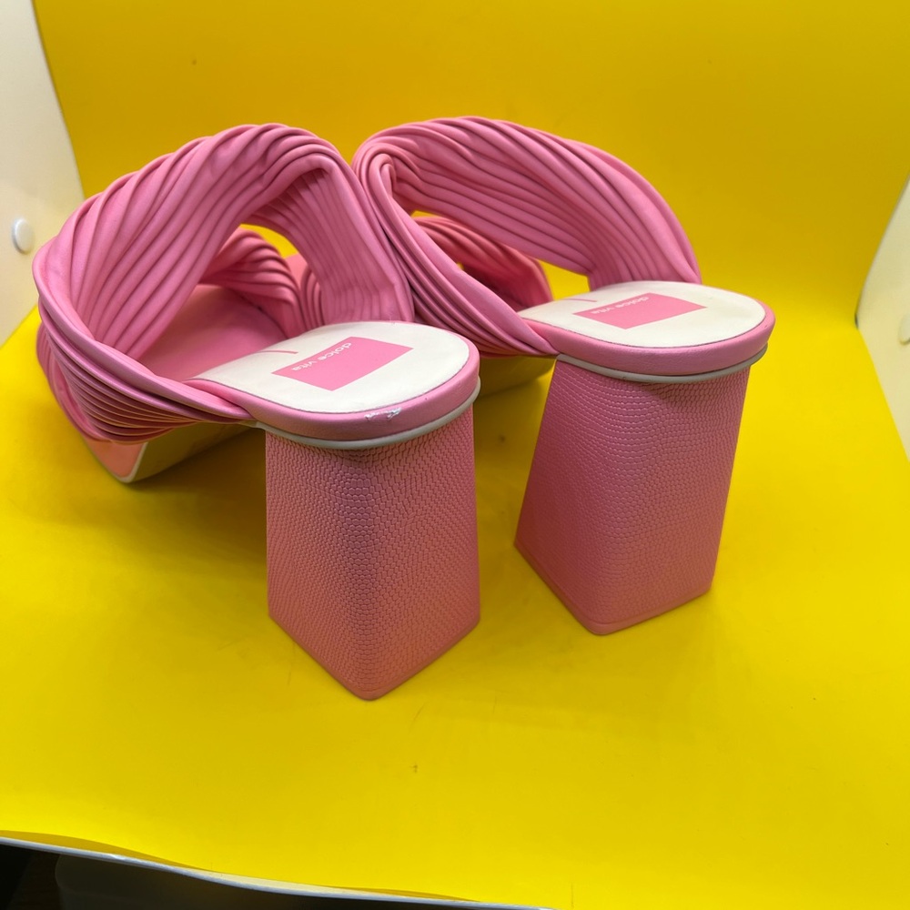 Dolce Vita Pink Twisted Strap Platforms - Picture 3 of 3